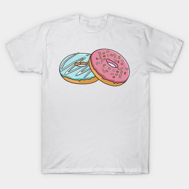 Donut cartoon illustration T-Shirt by Miss Cartoon